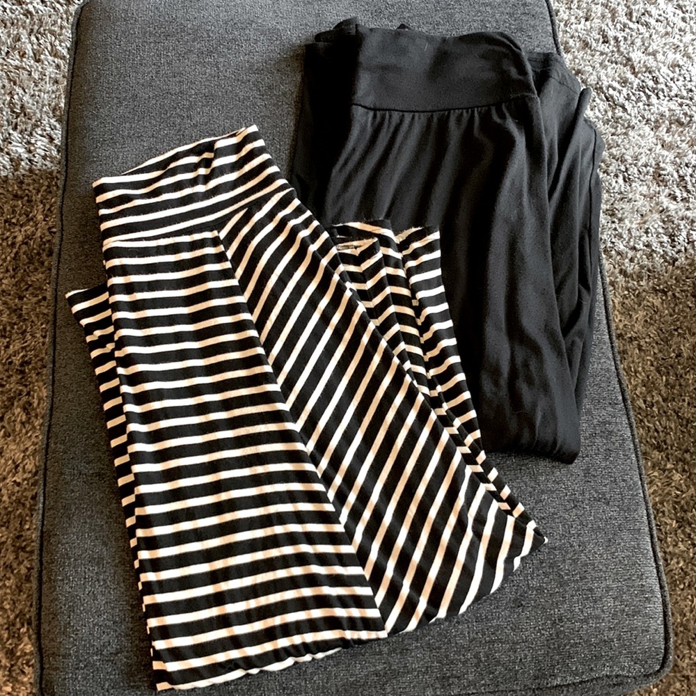 Qty 2 maxi knit skirts